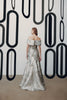OFF SHOULDER JACQUARD GOWN