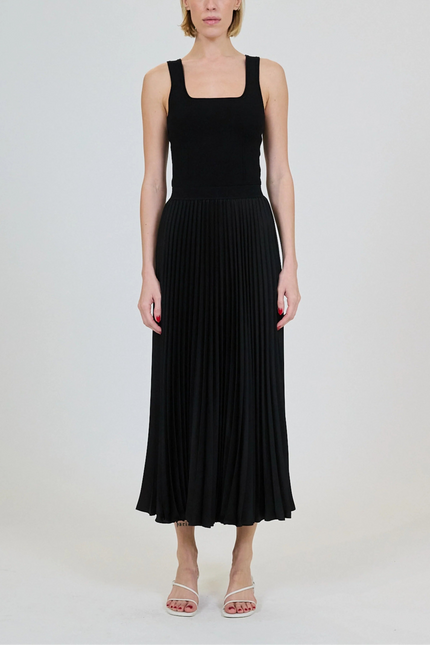 MELANIE PLEATED MIDI SKIRT