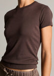 PIMA COTTON BLEND 90S SHRUNKEN TSHIRT IN IRON