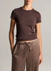 PIMA COTTON BLEND 90S SHRUNKEN TSHIRT IN IRON