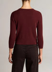 METAL BUTTON WOOL AND CASHMRE BLEND CARDIGAN