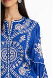 SCALLOP SLEEVE BLOUSE