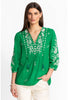 THREE QUARTER SLEEVE PRAIRIE BLOUSE