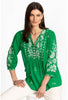 THREE QUARTER SLEEVE PRAIRIE BLOUSE