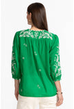 THREE QUARTER SLEEVE PRAIRIE BLOUSE