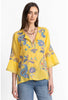 RUFFLE SLEEVE BLOUSE