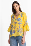 RUFFLE SLEEVE BLOUSE