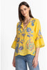 RUFFLE SLEEVE BLOUSE
