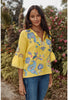 RUFFLE SLEEVE BLOUSE