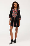 NADIA SEAMED SWING DRESS