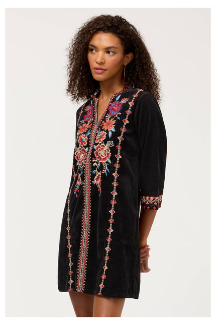 NADIA SEAMED SWING DRESS