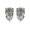 TOI ET MOI PEAR AND EMERALD CUT EARRINGS