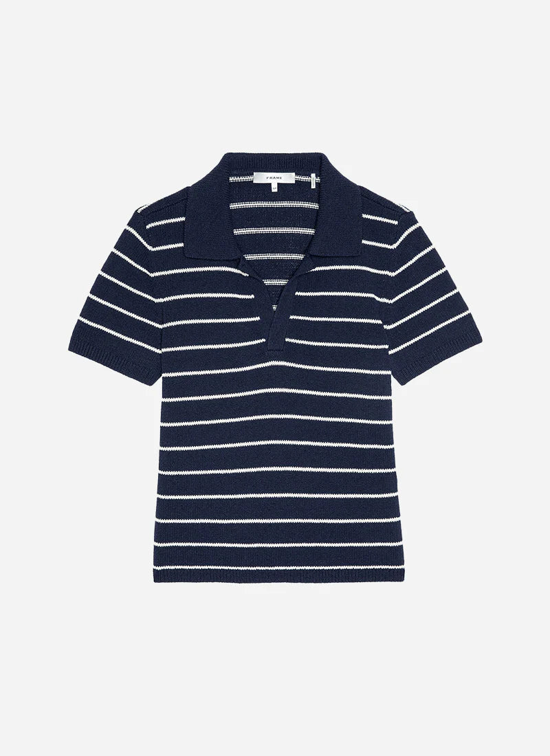 THE STRIPED EASY POLO