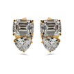 TOI ET MOI PEAR AND EMERALD CUT EARRINGS