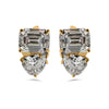 TOI ET MOI PEAR AND EMERALD CUT EARRINGS